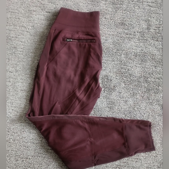 Athleta Decadent Chocolate Velvet Stripe Jogger Size Small In Excellent Cond - Picture 6 of 11